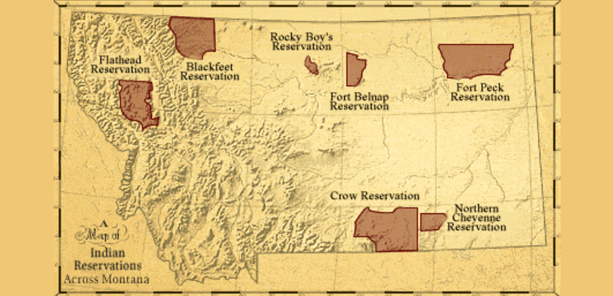 Montana Reservation Map