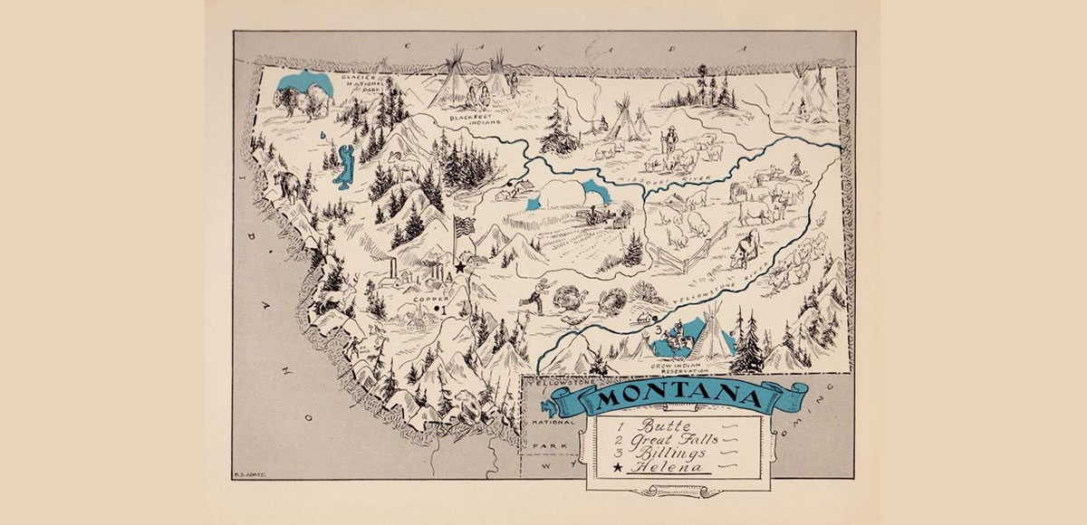 Map of Montana