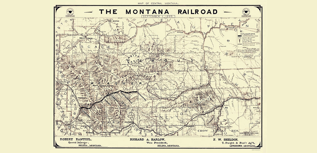 Montana Railroad Map