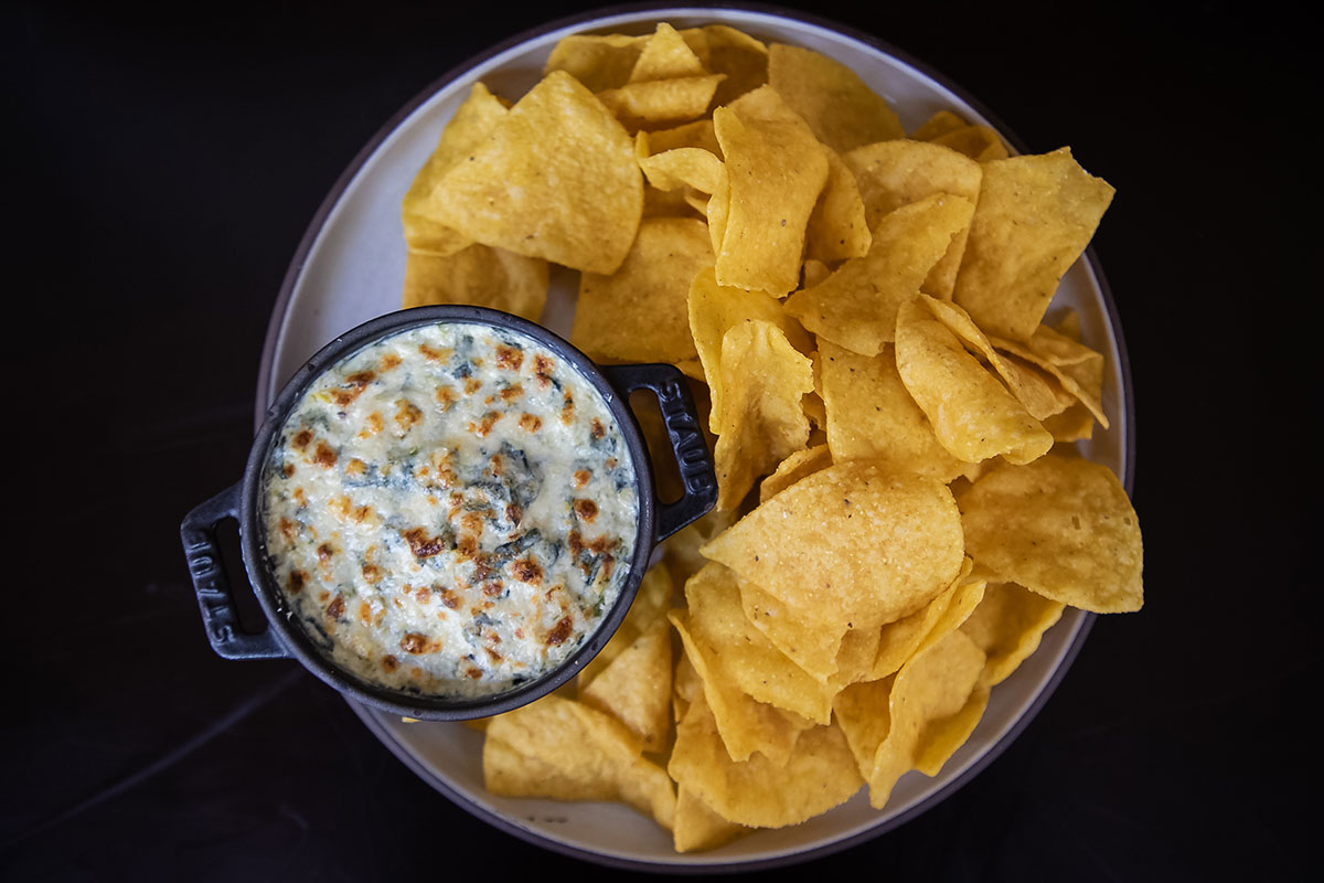 Spinach and Artichoke Dip at 40 Below Public House in Havre, MT