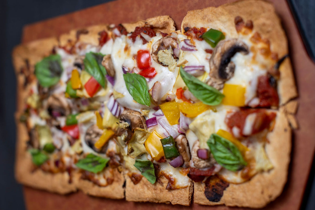 Vegetable Flat Bread 40 Below Public House