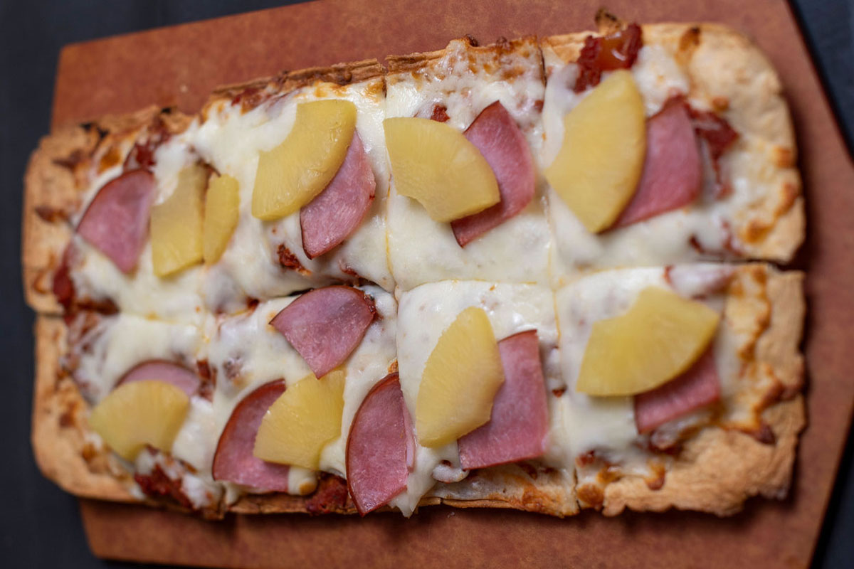 Canadian Bacon and Pineapple Flatbread 40 Below Public House